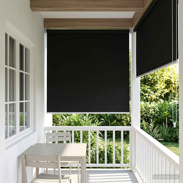 Jaluzea tip rulou cu protecție UV Negru 60 x 230 cm Poliester - WALTI WALTI