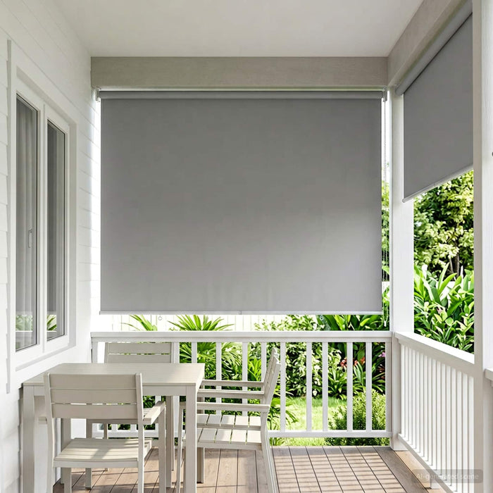 Rulou exterior protecție UV Gri deschis 105 x 230 cm (L x H) WALTI