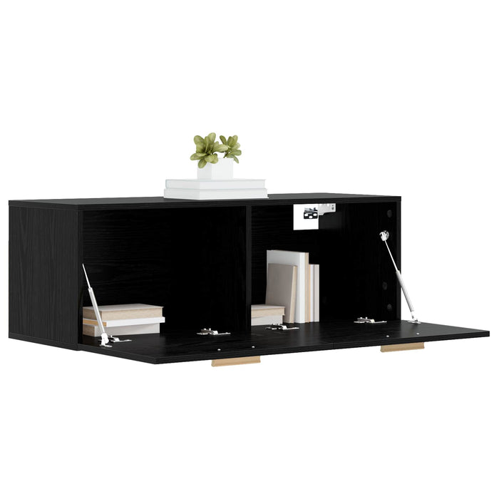Dulap de perete Stejar negru 100 x 36,5 x 35 cm Lemn prelucrat WALTI