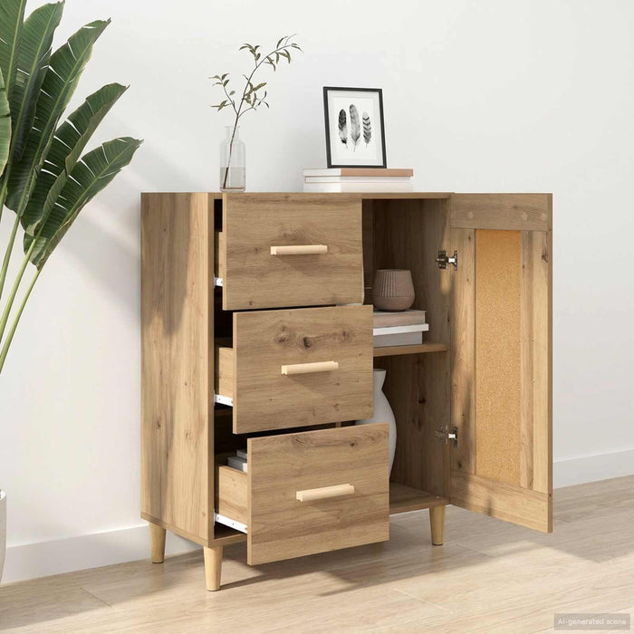 Bufet Stejar Artizanal 69,5 x 34 x 90 cm Lemn prelucrat WALTI