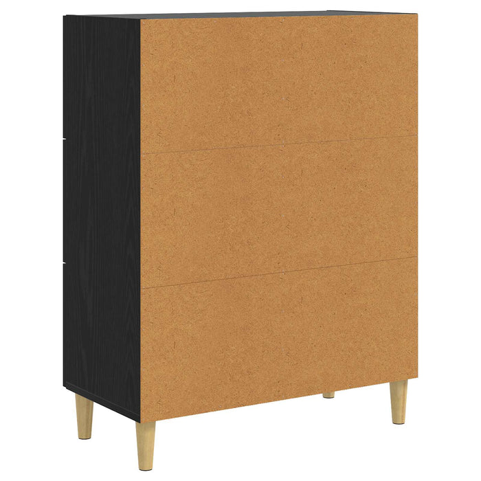 Bufet Stejar Negru 69,5 x 34 x 90 cm Lemn prelucrat WALTI