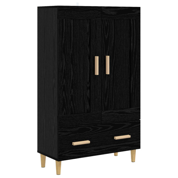 Bufet Stejar Negru 70 x 31 x 115 cm Lemn prelucrat WALTI