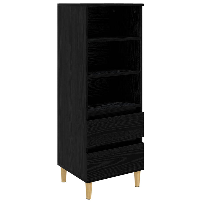 Bufet Stejar Negru 40 x 36 x 110 cm Lemn prelucrat WALTI