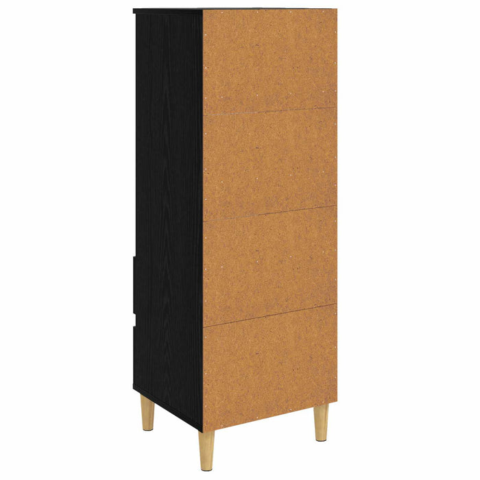 Bufet Stejar Negru 40 x 36 x 110 cm Lemn prelucrat WALTI