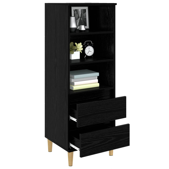Bufet Stejar Negru 40 x 36 x 110 cm Lemn prelucrat WALTI