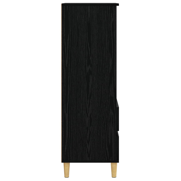 Bufet Stejar Negru 40 x 36 x 110 cm Lemn prelucrat WALTI