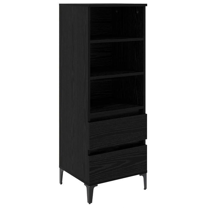 Bufet Stejar Negru 40 x 36 x 110 cm Lemn prelucrat WALTI