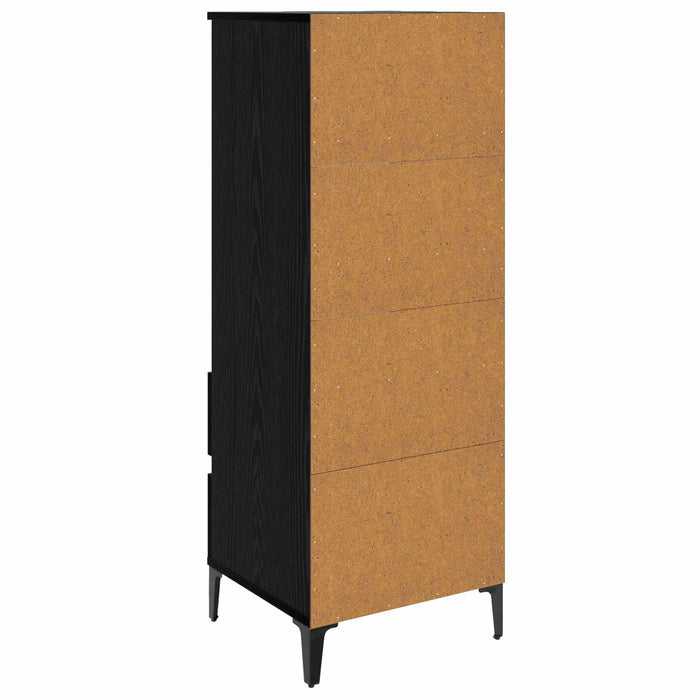 Bufet Stejar Negru 40 x 36 x 110 cm Lemn prelucrat WALTI