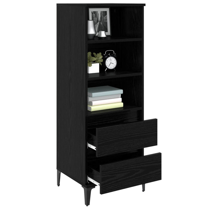 Bufet Stejar Negru 40 x 36 x 110 cm Lemn prelucrat WALTI