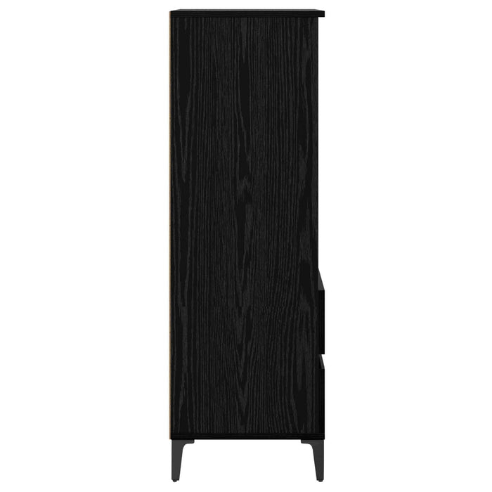 Bufet Stejar Negru 40 x 36 x 110 cm Lemn prelucrat WALTI