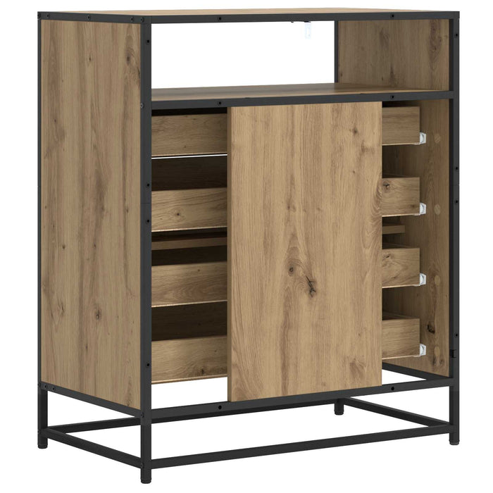 Dulap cu sertare 4-Drawer Stejar artizanal 70 x 41 x 83,5 cm WALTI