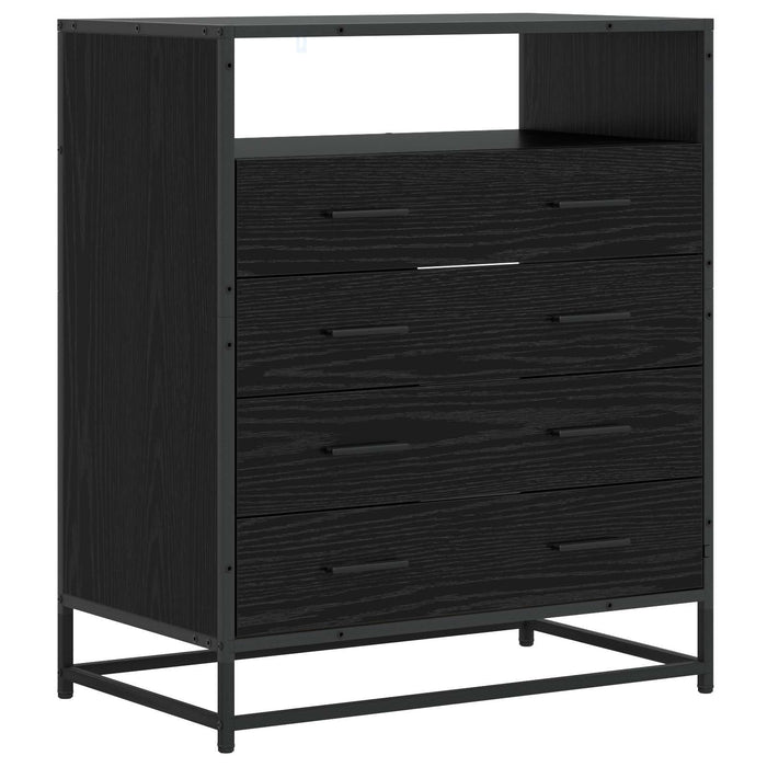 Dulap cu sertare 4-Drawer Stejar negru 70 x 41 x 83,5 cm WALTI