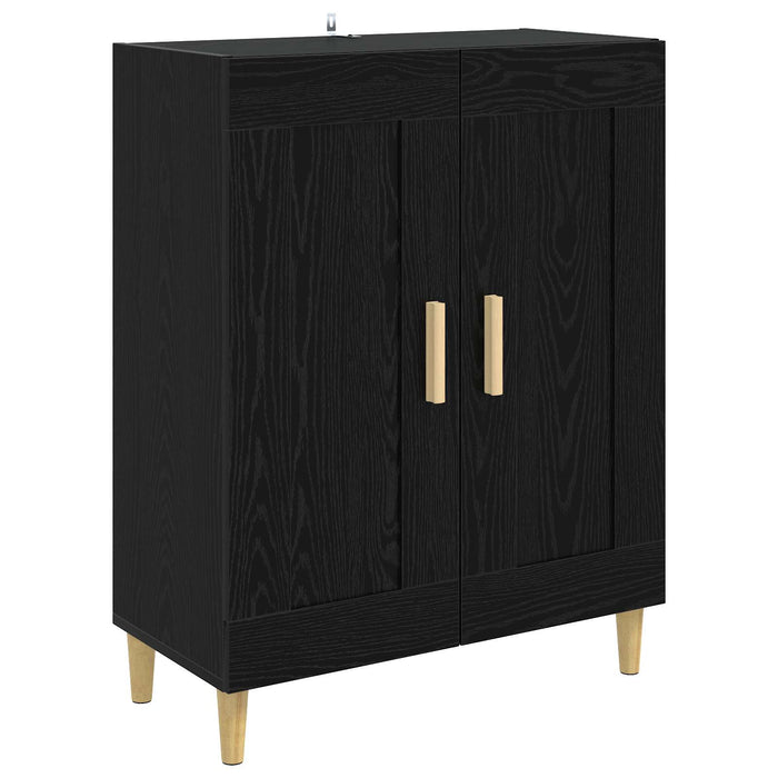 Bufet Stejar Negru 69,5 x 34 x 90 cm Lemn prelucrat WALTI