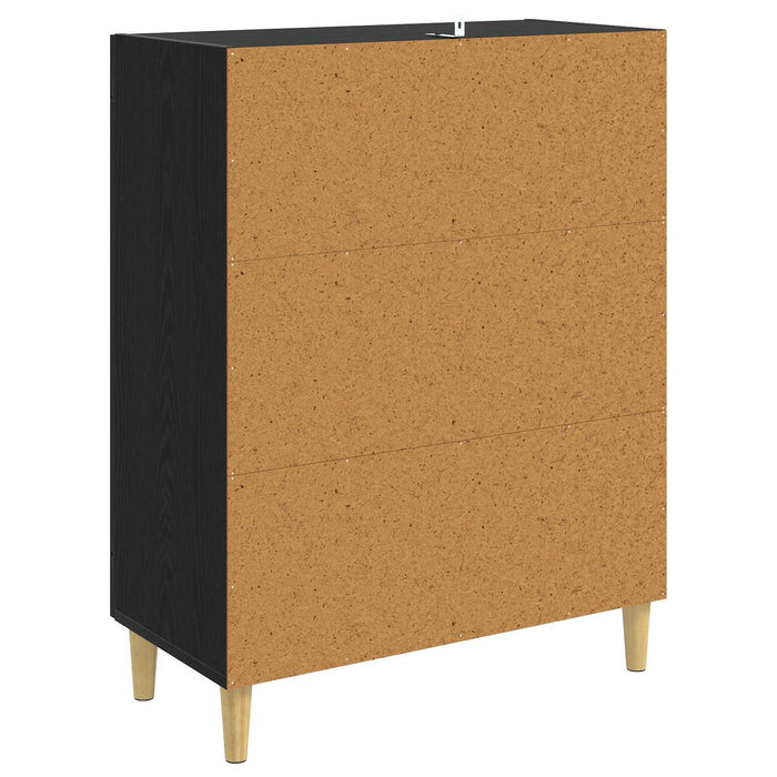 Bufet Stejar Negru 69,5 x 34 x 90 cm Lemn prelucrat WALTI