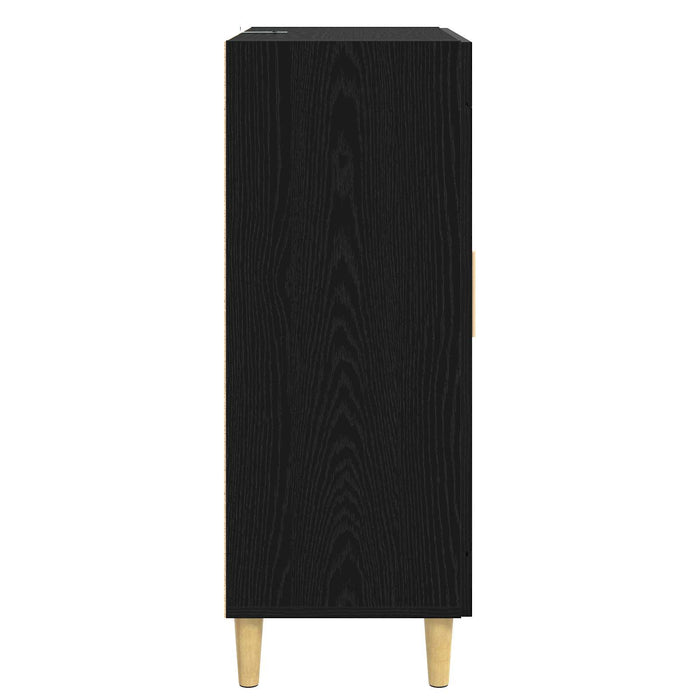 Bufet Stejar Negru 69,5 x 34 x 90 cm Lemn prelucrat WALTI