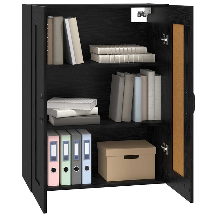 Dulap de perete Stejar Negru 69,5 x 34 x 90 cm Lemn prelucrat WALTI