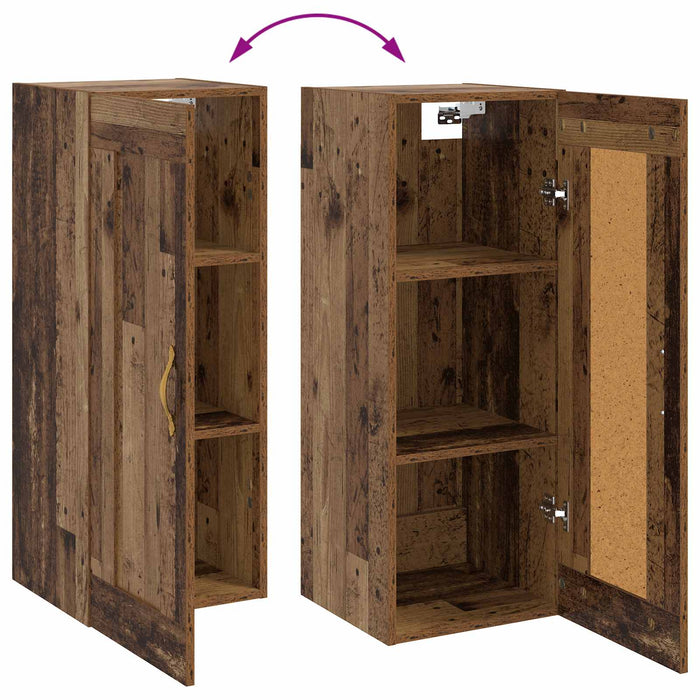 Dulap de perete Lemn vechi 34,5 x 34 x 90 cm Lemn prelucrat WALTI