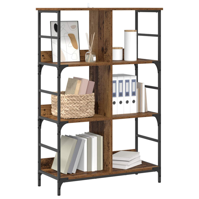 Raft pentru cărți Lemn vechi 78,5 x 33 x 117,5 cm metal PB - WALTI WALTI