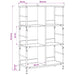 Raft pentru cărți 4 niveluri 78,5 x 33 x 117,5 cm metal PB - WALTI WALTI