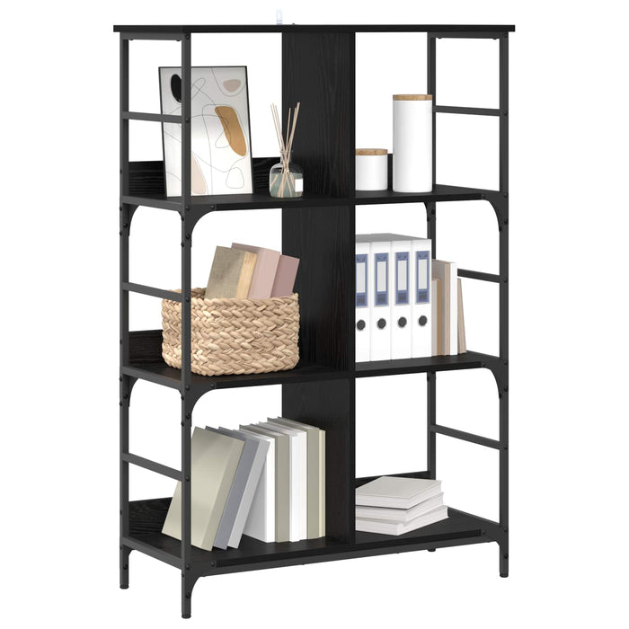 Raft pentru cărți Stejar negru 78,5 x 33 x 117,5 cm metal PB - WALTI WALTI