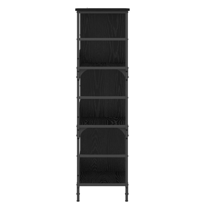 Raft pentru cărți Stejar negru 78,5 x 33 x 117,5 cm metal PB - WALTI WALTI