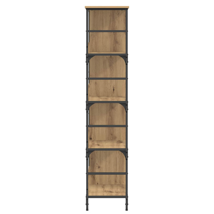 Raft pentru cărți Stejar artizanal 78,5 x 33 x 153 cm metal PB - WALTI WALTI