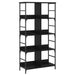 Raft pentru cărți Stejar negru 78,5 x 33 x 153 cm metal PB - WALTI WALTI