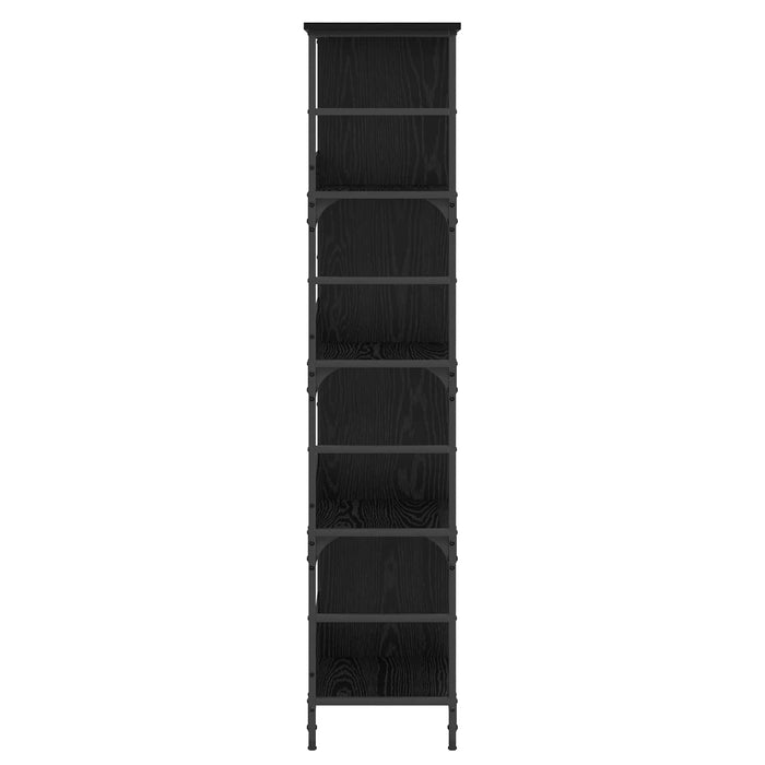 Raft pentru cărți Stejar negru 78,5 x 33 x 153 cm metal PB - WALTI WALTI