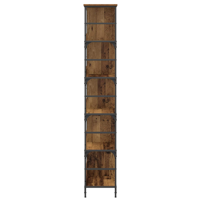 Raft pentru cărți Lemn vechi 78,5 x 33 x 188,5 cm metal PB - WALTI WALTI