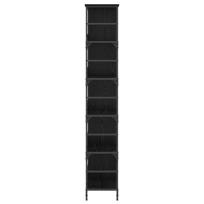 Raft pentru cărți Stejar negru 78,5 x 33 x 188,5 cm metal PB - WALTI WALTI