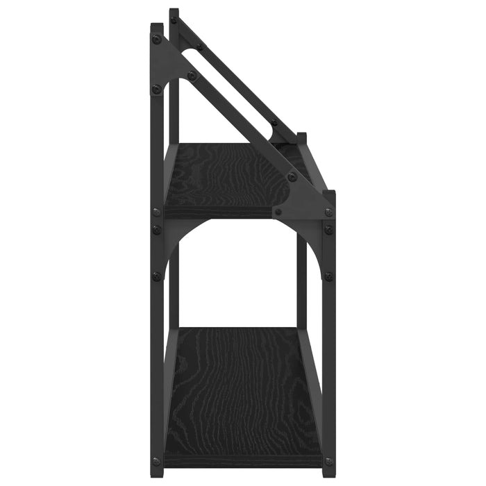 Raft de perete Montare pe perete Stejar negru 80 x 21 x 51 cm WALTI