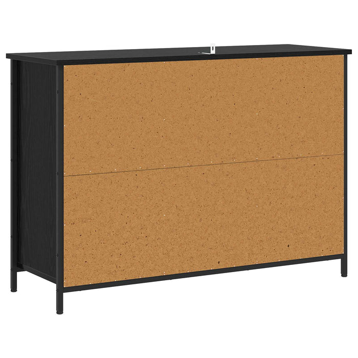 Bufet Stejar Negru 100 x 35 x 70 cm Lemn prelucrat WALTI