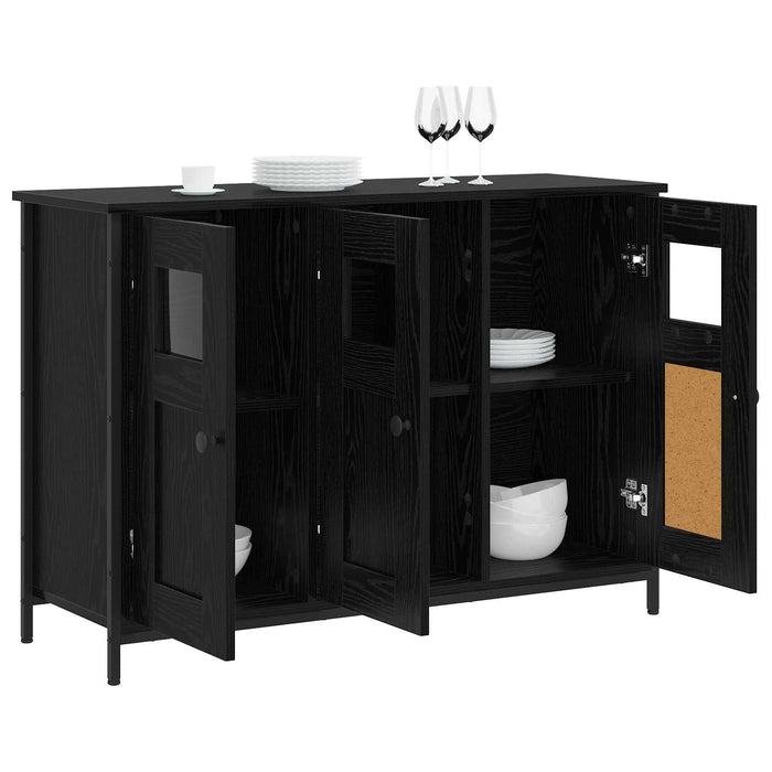 Bufet Stejar Negru 100 x 35 x 70 cm Lemn prelucrat WALTI
