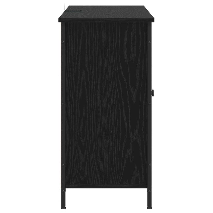 Bufet Stejar Negru 100 x 35 x 70 cm Lemn prelucrat WALTI