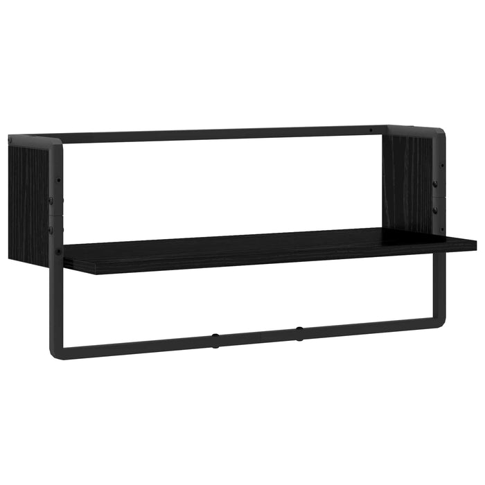 Raft de perete Montare pe perete Stejar negru 65 x 25 x 30 cm WALTI