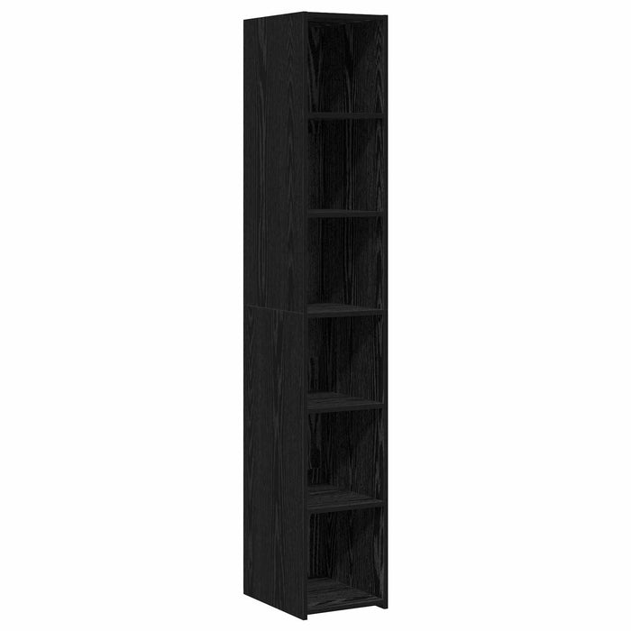 Bufet Stejar Negru 30 x 41 x 185 cm Lemn prelucrat WALTI