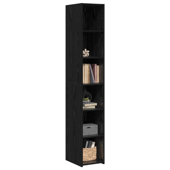 Bufet Stejar Negru 30 x 41 x 185 cm Lemn prelucrat WALTI