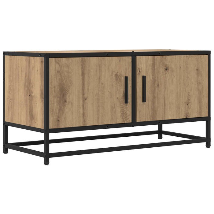 Cabinet TV 80 x 34,5 x 40 cm Stejar Artizanal Lemn prelucrat - WALTI WALTI