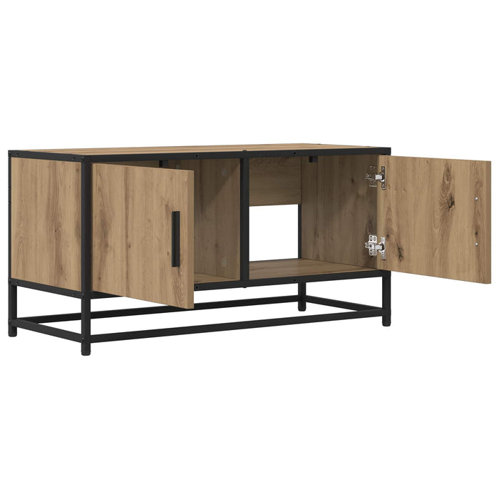 Cabinet TV 80 x 34,5 x 40 cm Stejar Artizanal Lemn prelucrat - WALTI WALTI
