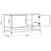 Cabinet TV 80 x 34,5 x 40 cm Stejar Artizanal Lemn prelucrat - WALTI WALTI