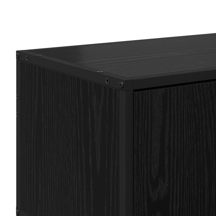 Cabinet TV 80 x 34,5 x 40 cm Stejar Negru Lemn prelucrat WALTI