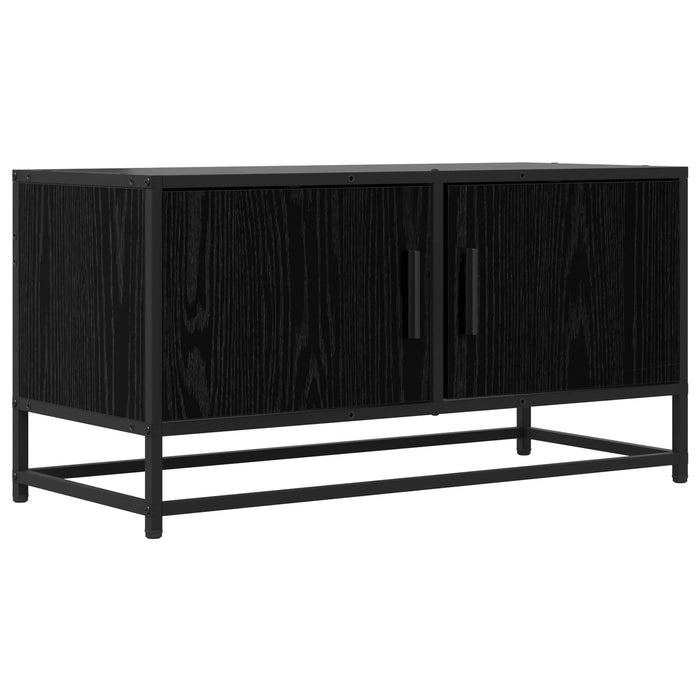 Cabinet TV 80 x 34,5 x 40 cm Stejar Negru Lemn prelucrat WALTI