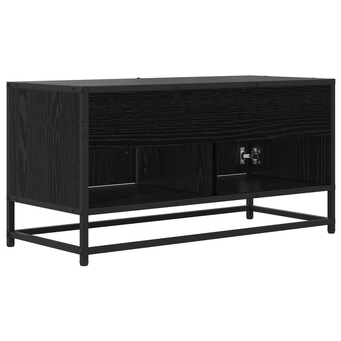 Cabinet TV 80 x 34,5 x 40 cm Stejar Negru Lemn prelucrat WALTI