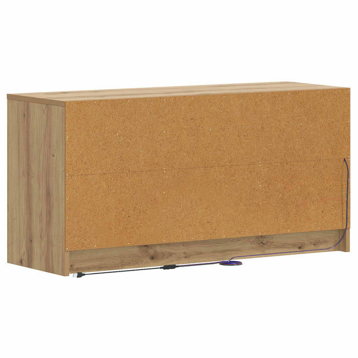 Cabinet TV 100 x 34 x 50 cm Stejar Artizanal Lemn prelucrat WALTI