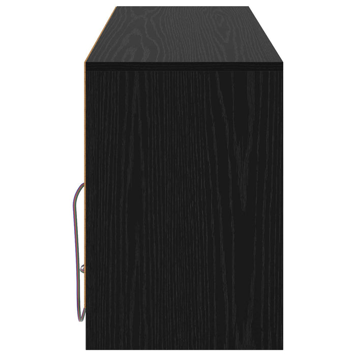 Cabinet TV 100 x 34 x 50 cm Stejar Negru Lemn prelucrat WALTI