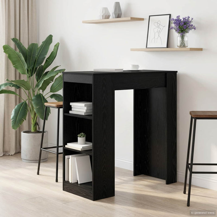 Masă de bar 95 x 47 x 103,5 cm Lemn prelucrat Stejar Negru WALTI
