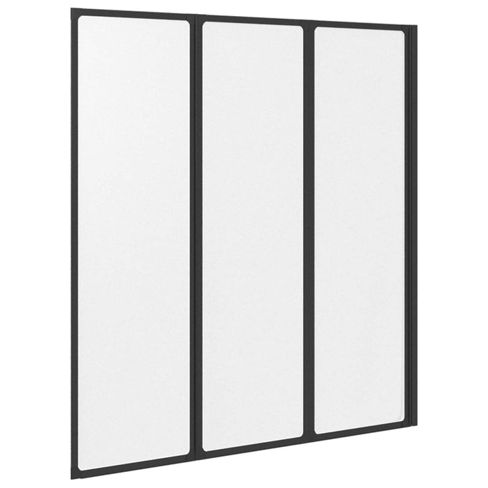 Ecran de duș pliabil Negru și Îngheț Total 132 x 2 x 140 cm - WALTI WALTI