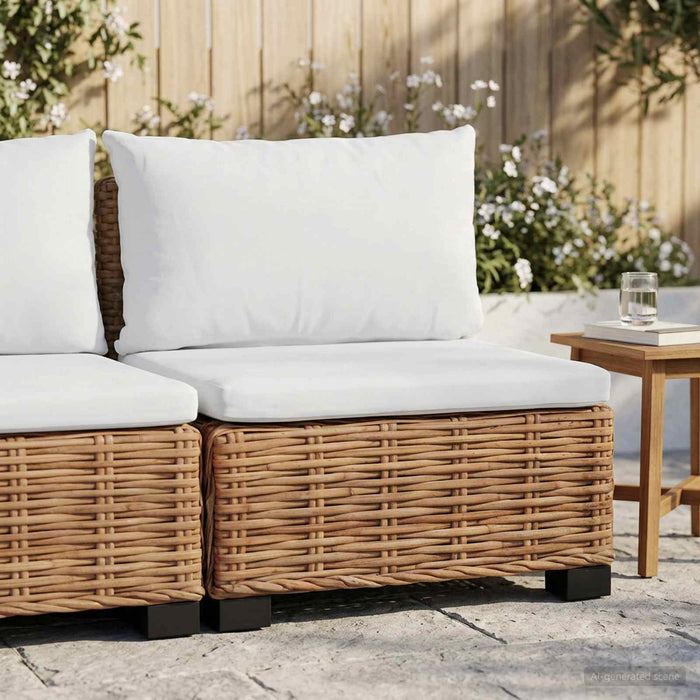 Sofa Medie cu Perne GENDT Ratan Natural natural WALTI