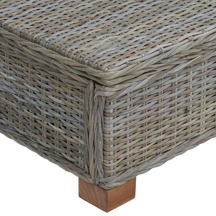 Masă de cafea GENDT Ratan Natural Gri Kubu 67 x 60 x 30 cm WALTI