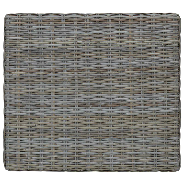 Masă de cafea GENDT Ratan Natural Gri Kubu 67 x 60 x 30 cm WALTI